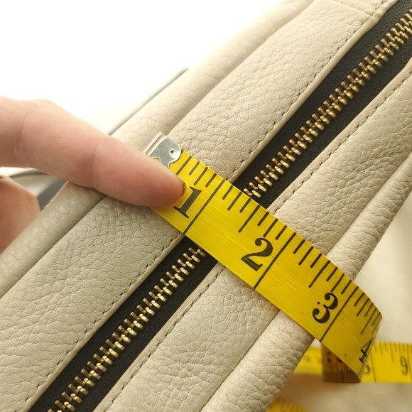 Fossil Womens Black White Leather Flap Pockets Zip Around Crossbody Bag - Picture 7 of 14